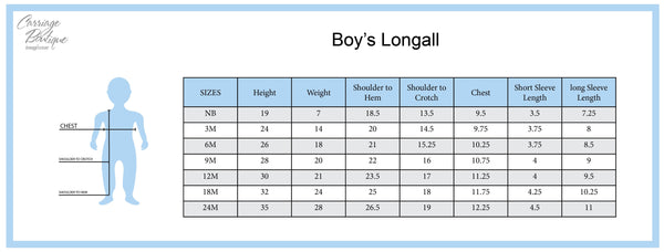 infant dress size chart